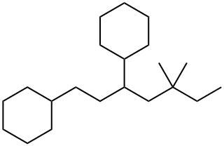 1,1'-[1-(2,2-Dimethylbutyl)-1,3-propanediyl]biscyclohexane 구조식 이미지