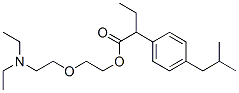 2-[2-(디에틸아미노)에톡시]에틸2-(4-이소부틸페닐)부티레이트 구조식 이미지
