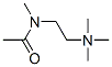 N,N,N,N'-tetramethyl-N'-acetylethylenediamine Structure