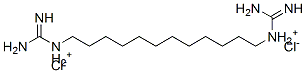 1,1'-dodecamethylenediguanidinium dichloride Structure