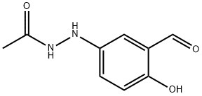 Acetic acid N'-(3-formyl-4-hydroxyphenyl) hydrazide Structure