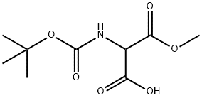 2-(tert-butoxycarbonylaMino)-3-Methoxy-3-oxopropanoic acid 구조식 이미지