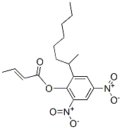 2-(1-methylheptyl)-4,6-dinitrophenyl crotonate  Structure