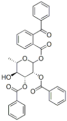 Tetra-O-benzoyl-L-rhamnopyranose 구조식 이미지
