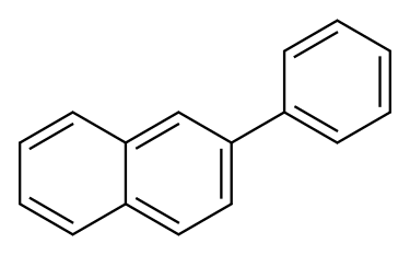 2-Phenylnaphthalene 구조식 이미지