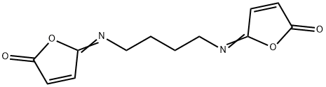 N,N'-Bis(5-oxo-2,5-dihydrofuran-2-ylidene)-1,4-butanediamine Structure