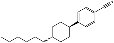 trans-4-(4-hexylcyclohexyl)benzonitrile 구조식 이미지