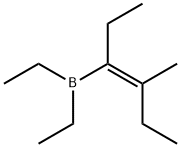 Diethyl[(E)-1-ethyl-2-methyl-1-butenyl]borane 구조식 이미지