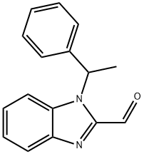 1-(1-PHENYL-ETHYL)-1H-BENZOIMIDAZOLE-2-CARBALDEHYDE Structure