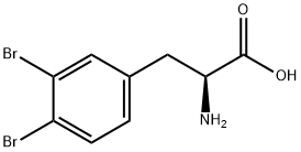 DL-3,4-Dibromophenylalanine 구조식 이미지