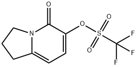 5-OXO-6-TRIFLUOROMETHANESULFONYLOXY-1,2,3,5-TETRAHYDROINDOLIZINE Structure