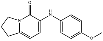 6-(4-METHOXYPHENYLAMINO)-2,3-DIHYDRO-1H-INDOLIZIN-5-ONE Structure