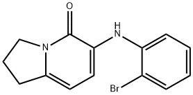 6-(2-BROMOPHENYLAMINO)-2,3-DIHYDRO-1H-INDOLIZIN-5-ONE 구조식 이미지