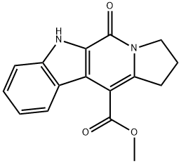 METHYL 5-OXO-2,3,5,6-TETRAHYDRO-1H-INDOLIZINO[6,7-B]INDOLE-11-CARBOXYLATE Structure