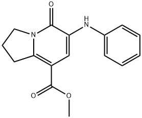 METHYL 5-OXO-6-PHENYLAMINO-1,2,3,5-TETRAHYDROINDOLIZINE-8-CARBOXYLATE 구조식 이미지