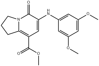 METHYL 6-(3,5-DIMETHOXYPHENYLAMINO)-5-OXO-1,2,3,5-TETRAHYDROINDOLIZINE-8-CARBOXYLATE Structure