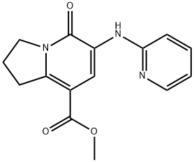 METHYL 5-OXO-6-(PYRIDIN-2-YLAMINO)-1,2,3,5-TETRAHYDROINDOLIZINE-8-CARBOXYLATE Structure