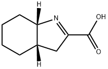 3H-Indole-2-carboxylicacid,3a,4,5,6,7,7a-hexahydro-,(3aS,7aS)-(9CI) 구조식 이미지
