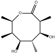 2-Oxocanone, 4,6-dihydroxy-3,5,7,8-tetramethyl-, (3S,4S,5R,6R,7R,8R)- (9CI) 구조식 이미지