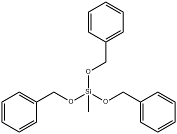 methyltris(phenylmethoxy)silane 구조식 이미지