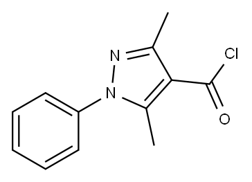 3,5-DIMETHYL-1-PHENYL-1H-PYRAZOLE-4-CARBONYL CHLORIDE 구조식 이미지