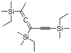 2,4,6-Tris(ethyldimethylsilyl)-2,3-hexadien-5-yne 구조식 이미지