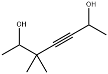 5,5-Dimethyl-3-heptyne-2,6-diol 구조식 이미지