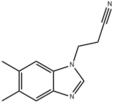 1-Benzimidazolepropionitrile,5,6-dimethyl-(7CI,8CI) 구조식 이미지