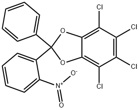 4,5,6,7-Tetrachloro-2-(2-nitrophenyl)-2-phenyl-1,3-benzodioxole 구조식 이미지