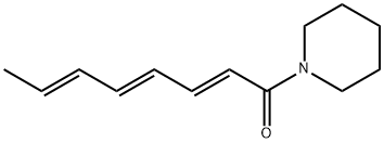 1-[(2E,4E,6E)-1-Oxo-2,4,6-octatrienyl]piperidine 구조식 이미지