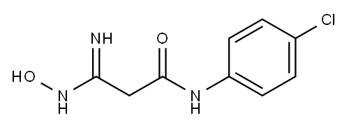 N-(4-CHLORO-PHENYL)-2-(N-HYDROXYCARBAMIMIDOYL)-ACETAMIDE Structure