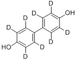 4,4'-DIHYDROXYDIPHENYL-D8 (RINGS-D8) Structure