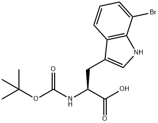 BOC-7-BROMO-L-TRYPTOPHAN Structure