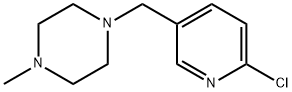 1-[(6-chloropyridin-3-yl)methyl]-4-methylpiperazine 구조식 이미지