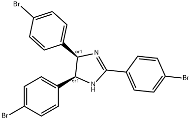 CIS-2,4,5-TRIS(4-BROMOPHENYL)IMIDAZOLINE 구조식 이미지