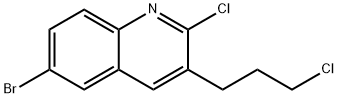 6-BROMO-2-CHLORO-3-(3-CHLORO-PROPYL)-QUINOLINE 구조식 이미지