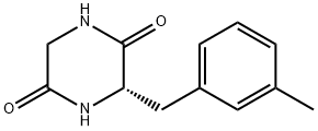 2,5-Piperazinedione, 3-[(3-methylphenyl)methyl]-, (3S)- (9CI) 구조식 이미지
