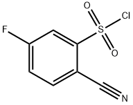 2-cyano-5-fluorobenzene-1-sulfonyl chloride Structure