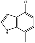 4-Chloro-7-methyl-1H-indole 구조식 이미지