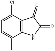 4-Chloro-7-methylisatin Structure