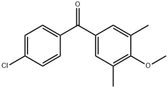 4-CHLORO-3',5'-DIMETHYL-4'-METHOXYBENZOPHENONE Structure