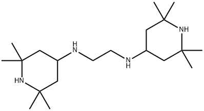 N,N'-비스(2,2,6,6-테트라메틸-4-피페리딜)에틸렌디아민 구조식 이미지