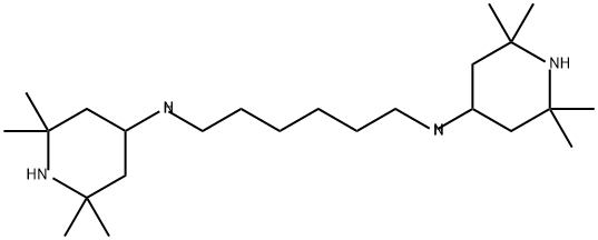 N,N'-비스(2,2,6,6-테트라메틸피페리딘-4-일)헥산-1,6-디아민 구조식 이미지