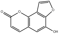 6-Hydroxy-2H-furo[2,3-h]-1-benzopyran-2-one 구조식 이미지