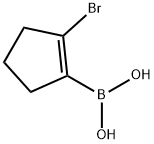 2-broMocyclopent-1-enylboronic acid 구조식 이미지
