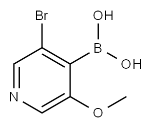 (3-BROMO-5-METHOXY-4-PYRIDINYL)BORONIC ACID 구조식 이미지