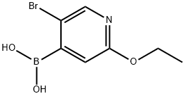 5-BROMO-2-ETHOXY-4-PYRIDINEBORONIC ACID Structure