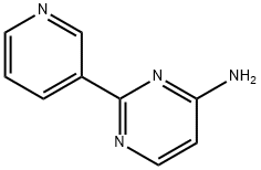 2-(3-PYRIDINYL)-4-PYRIMIDINAMINE 구조식 이미지