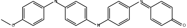 4-[[4-[[4-[(4-Methoxyphenyl)amino]phenyl]amino]phenyl]imino]-2,5-cyclohexadien-1-one 구조식 이미지