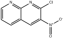 2-클로로-3-니트로-1,8-나프티리딘 구조식 이미지
